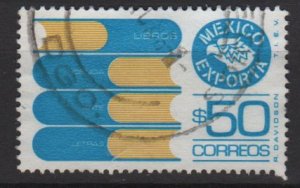 Mexico 1975/87 - Scott 1133  used  - 50p,  Export emblem & books (8-323)