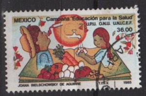 Mexico  1985  -  Scott  1379 used - 36p, Child survival campaign (L-703)