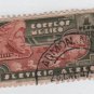 Mexico Airmail  1944/46 - Scott C139 used - 1p, Eagle man & plane type of '34 (6-493)