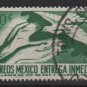 Mexico special Delivery 1964  - Scott E20 used  - 50c, Hands & dove (m-152)