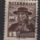 Austria 1934/35 - Scott  360  used -  12g,  Upper Austria  costume  (8-377)