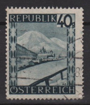 Austria 1945/46  -  Scott 470  used -   40g, Scenic View,  Mariazell Styria (8-451)