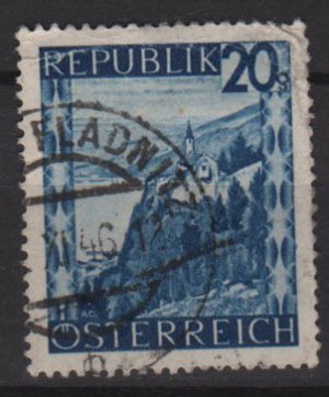 Austria 1945/46 -  Scott   464 used -   20g, Scenic View,  Lake Constance (8-445)