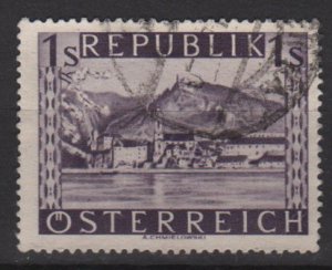 Austria 1945/46  -  Scott 478 used - 1s, Scenic View,  Durnstein (8-423)