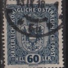 Austria 1916/18 - Scott 156 used -  60h, Coat of Arms (8-503)