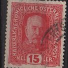 Austria 1916/18 - Scott 150 used - 15h, Franz Josef  (8-495)