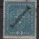Austria 1918/19 - Scott 196 used  -  2k, Coat of Arms, issue overprinted (8-489