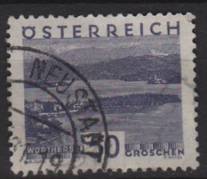 Austria 1929/30 - Scott 336 used -  50g,  Scenic view, Worthersee (8-477