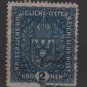 Austria  1916/18 -  Scott 160  used  - 2k, Coat of Arms (8-507)