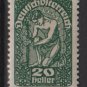 Austria  1919/20 -  Scott 208 MH  - 20h, Allegory of New Republic (8-516)