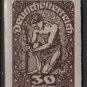 Austria  1920 -  Scott 233 Imperf.  MH  - 30h, Allegory of New Republic (8-524)