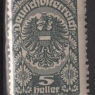 Austria  1919/20  -  Scott  202  MH  - 5h, Coat of Arms  (8-533)