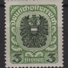 Austria 1920/21  -  Scott  243  MH - 3k, Coat of Arms (8-584)