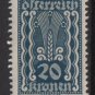 Austria 1922/24  - Scott  260 MH - 20k, Symbols of   Agriculture (8-622)