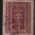 Austria 1922/24  - Scott  257 used  - 10k, Symbols of  Labor & Industry (8-613)