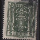 Austria 1922/24  - Scott  255 used  - 5k, Symbols of  Labor & Industry (8-607)