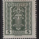 Austria 1922/24  - Scott  255 MH  - 5k, Symbols of  Labor & Industry (8-605)