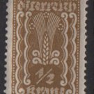 Austria 1922/24  - Scott  250 MH  - 1/2k,  Symbols of  Agriculture  (8-595)