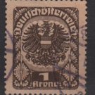Austria 1920/21  -  Scott    239 used  - 1k Coat  of Arms (8-586)