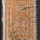 Austria 1922/24  - Scott 277 used - 500 k, Symbols of  Agriculture  (8-660)
