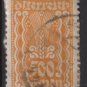 Austria 1922/24  - Scott 277 used - 500 k, Symbols of  Agriculture  (8-660)