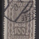 Austria 1922/24  - Scott  268 used - 100k,  Symbols of  Agriculture  (8-645)