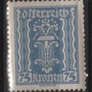 Austria 1922/24  - Scott 266  MH - 75k, Symbols of  Labor & Industry (8-642)