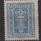 Austria 1922/24  - Scott 266  used - 75k, Symbols of  Labor & Industry (8-640)