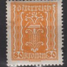 Austria 1922/24  - Scott 267 MH - 80k, Symbols of  Labor & Industry (8-637)