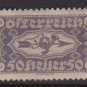 Austria Special Handling 1922   - Scott  QE8 MH - 50h, Post Horn & Arrow (8-710)