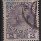 Austria 1908/13 - Scott 111a  used - 2h,  Maria Theresa (8-675)