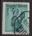 Austria 1948/52  -  Scott 546  used  -  2s,  Austrian Costumes, Upper Austria (8-755)