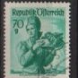 Austria 1948/52  -  Scott 533  used  -  70g,  Austrian Costumes, Wackau (8-742)