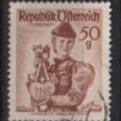Austria 1948/52  -  Scott 531  used  -  50g,  Austrian Costumes, Bregenzen Forest (8-738)