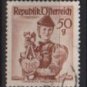 Austria 1948/52  -  Scott 531  used  -  50g,  Austrian Costumes, Bregenzen Forest (8-738)