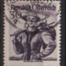 Austria 1948/52  -  Scott 527 used  - 30g,  Austrian Costumes, Salzburg (8-732)