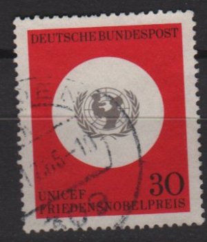 Germany 1966 - Scott 967 used - 30pf, UNICEF emblem (9-355)