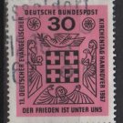 Germany 1967 - Scott 972 used - 30pf, "peace is Among Us", Protestant meeting (9-349)