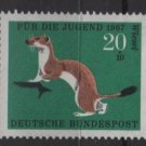 Germany semi postal 1967 - Scott B423 MNH - 20 + 10 pf, Animals type of ´66, Ermine  (9-382)