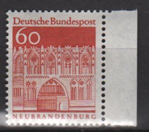 Germany 1966/69 - Scott 944 MNH - 60 pf, Treptow Gate, Neubrandenburg (9-375)