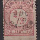 Netherlands 1876 - Scott 34a  used - 1/2c, Numeral   (8-500)