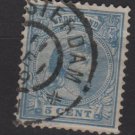 Netherlands 1891-94 issue - Scott  41 used - 5c, Princess Wilhelmina   (8-504)