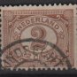 Netherlands 1898 - Scott 59 used - 2c, Numeral  (9-457)