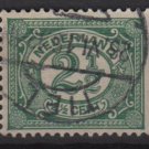 Netherlands 1898-1924 - Scott 60 used - 2.1/2c,   Numeral  (9-458)