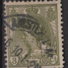 Netherlands 1898 - Scott 62 used - 3c, Queen Wilhelmina  (9-459)