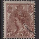 Netherlands 1898 - Scott 66 used - 7.1/2c, Queen Wilhelmina   (9-462)
