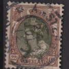 Netherlands 1898 – Scott 76 used – 22.1/2c, Queen Wilhelmina (9-471)