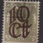 Netherlands 1923 - - Scott  119 used – 10c on 3c,  Overprinted issue  (9-483)