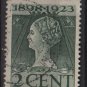 Netherlands 1923  - Scott  124 used  - 2c,   Queen Wilhelmina (9-484)