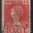Netherlands 1923  - Scott  127 used  - 10c, queen Wilhelmina (9-486)